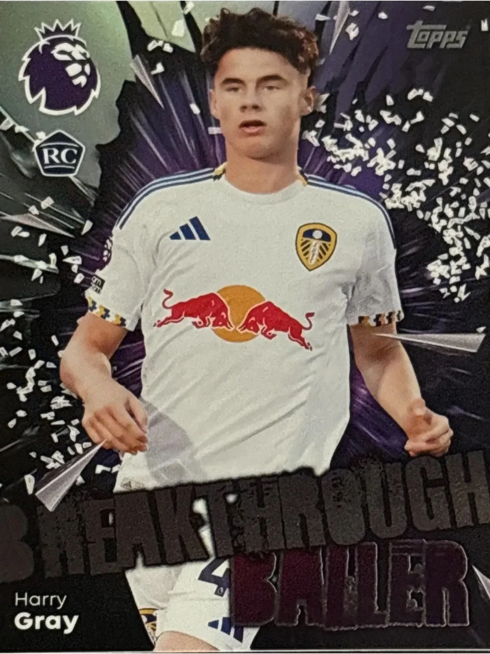 Topps Soccer Trading Card - Breakthrough Baller Harry Gray Rookie